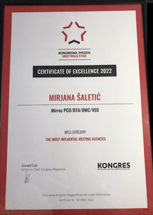 Another award for our Mirjana and Miross