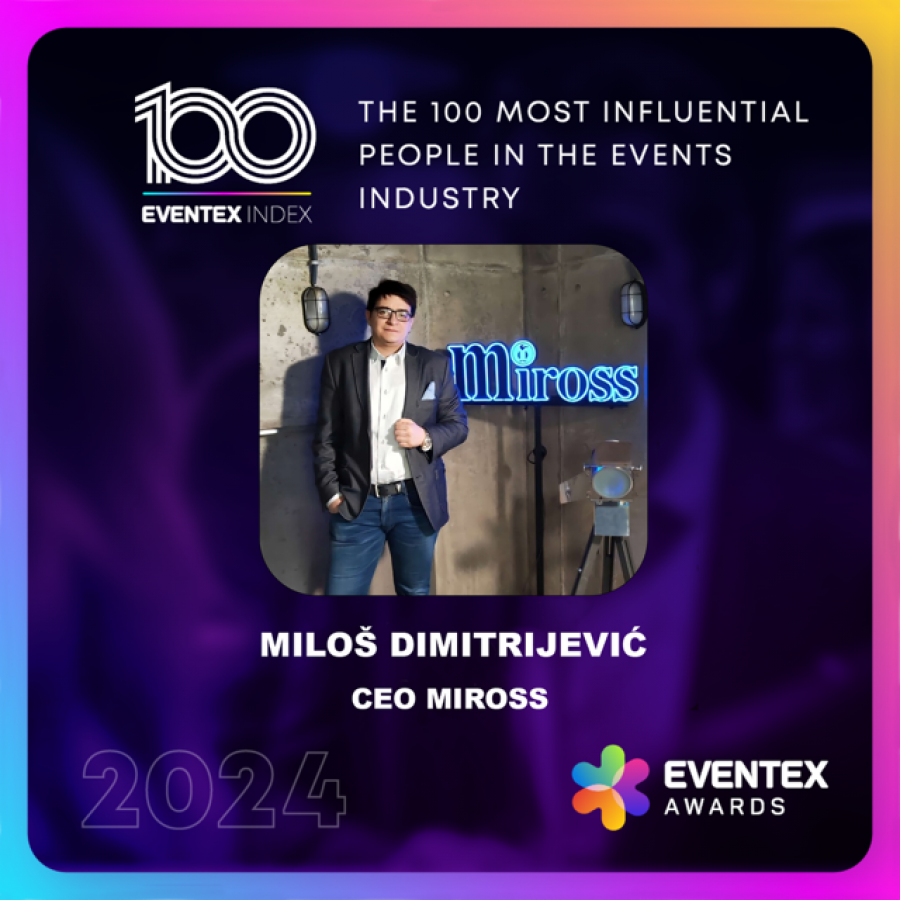 Miloš again in the Top 100 Most Influential People in Events Industry